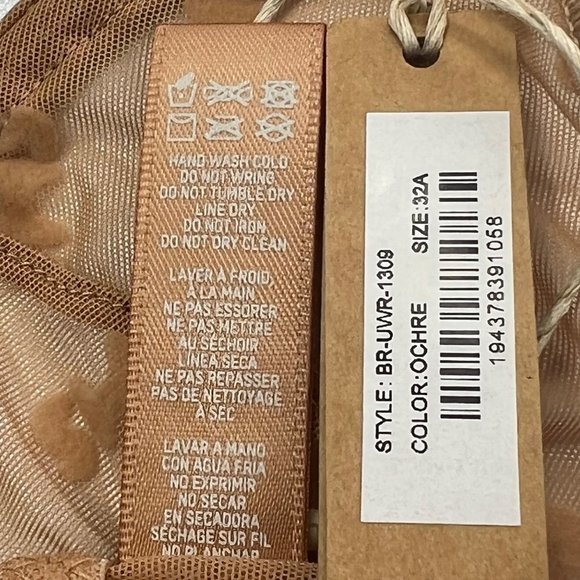 SKIMS After Hours Underwire Bra Ochre 32A - Picture 9 of 10